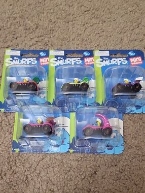 The SMURFS Smurfette In 5 Mini Vehicles